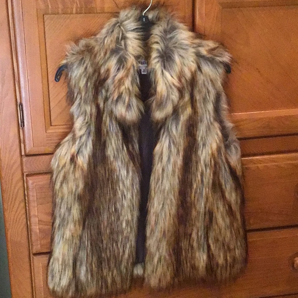 Faux fur vest